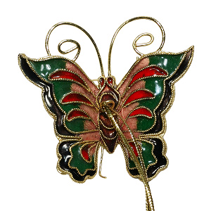 Schmetterling, Deko, Cloisonne Emaille, 0417